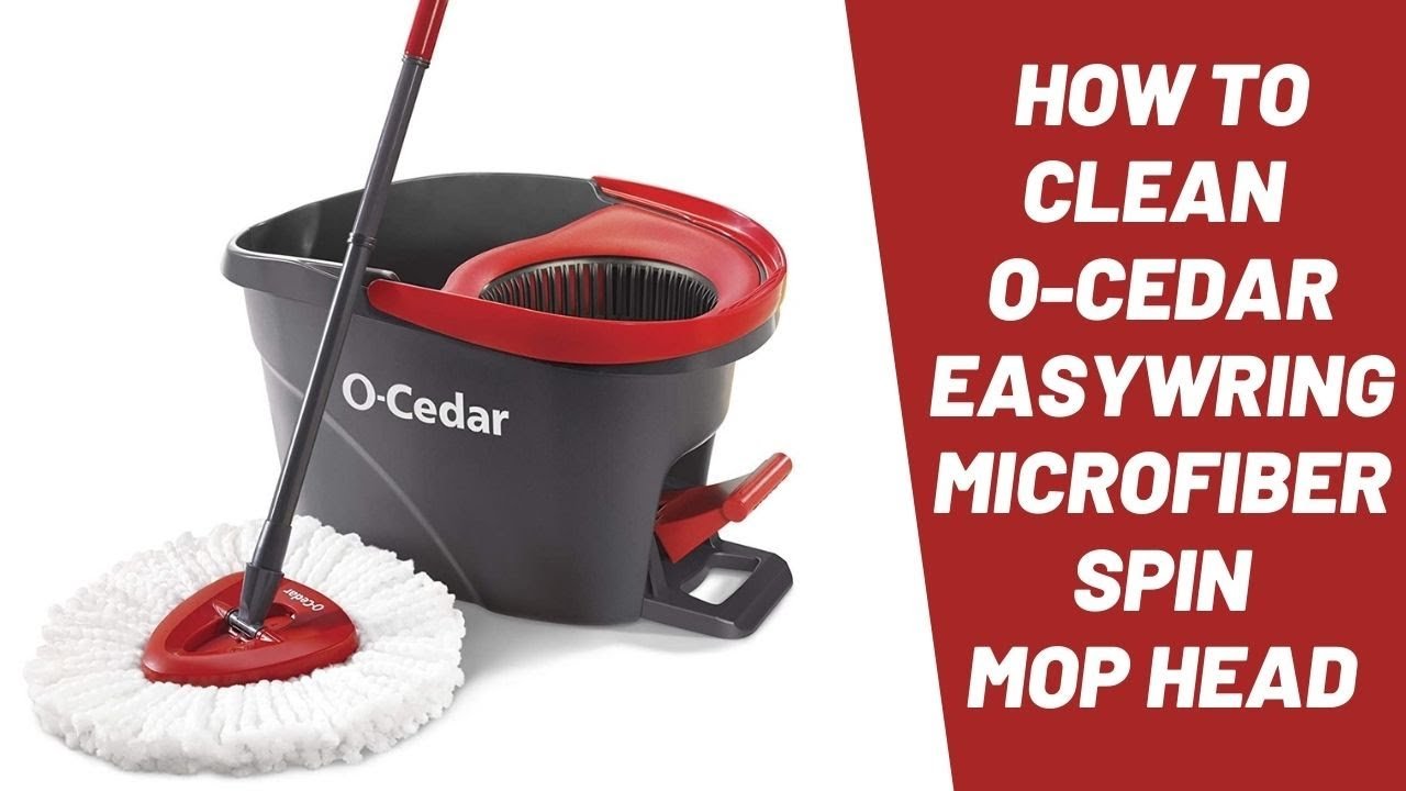 How do you clean a spin mop?